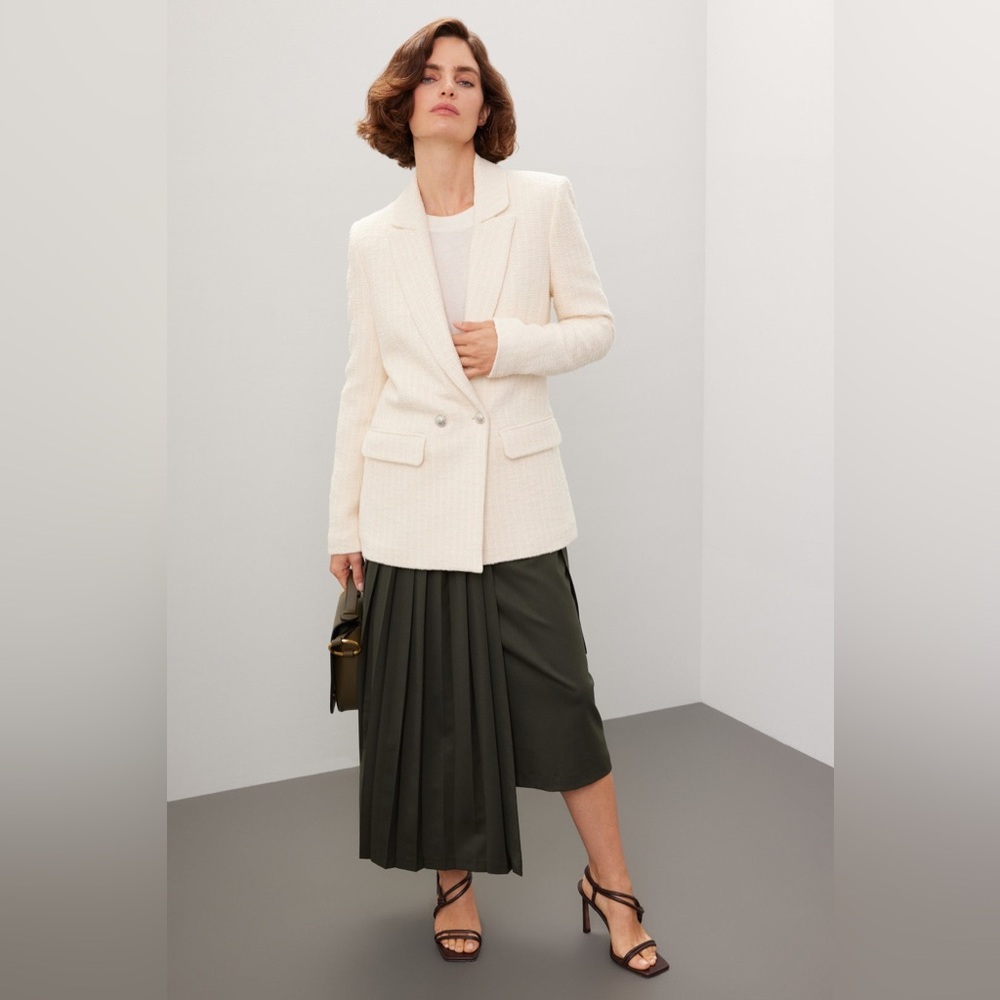 Maje Textured Cream Jacket